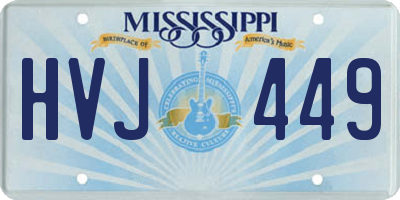 MS license plate HVJ449