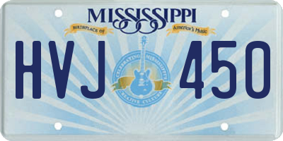 MS license plate HVJ450