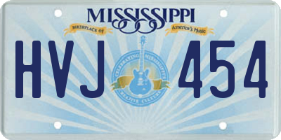 MS license plate HVJ454