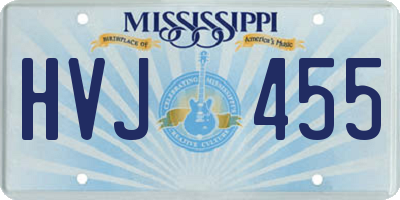 MS license plate HVJ455