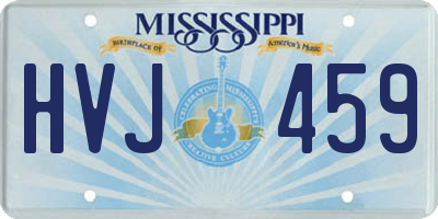 MS license plate HVJ459