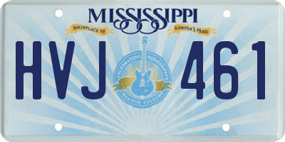MS license plate HVJ461