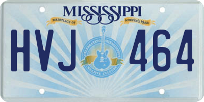 MS license plate HVJ464