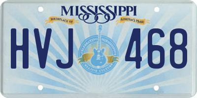 MS license plate HVJ468