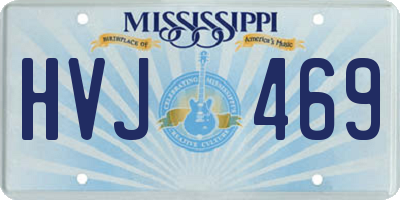 MS license plate HVJ469