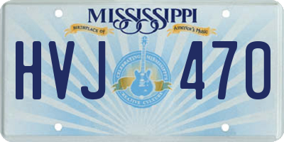 MS license plate HVJ470