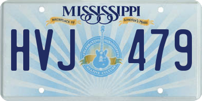 MS license plate HVJ479