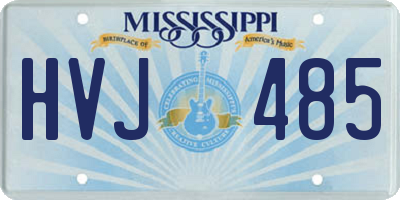 MS license plate HVJ485