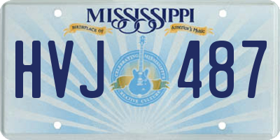 MS license plate HVJ487