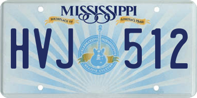 MS license plate HVJ512
