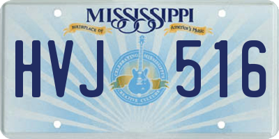 MS license plate HVJ516