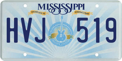 MS license plate HVJ519