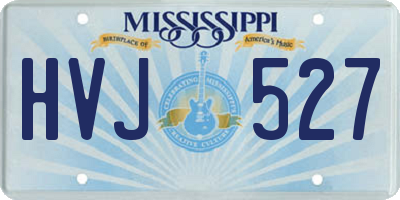 MS license plate HVJ527
