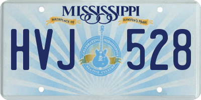 MS license plate HVJ528
