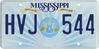 MS license plate HVJ544