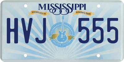 MS license plate HVJ555