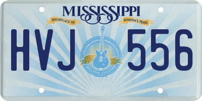 MS license plate HVJ556