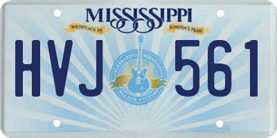 MS license plate HVJ561