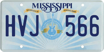 MS license plate HVJ566