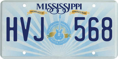 MS license plate HVJ568