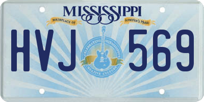 MS license plate HVJ569