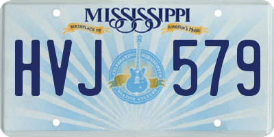 MS license plate HVJ579