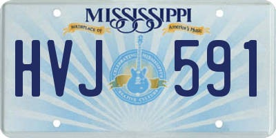 MS license plate HVJ591