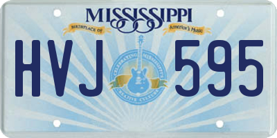 MS license plate HVJ595