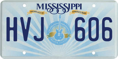 MS license plate HVJ606