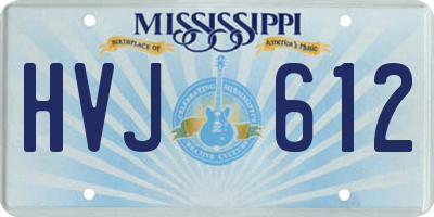 MS license plate HVJ612