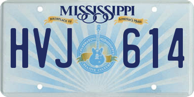 MS license plate HVJ614