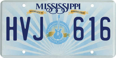 MS license plate HVJ616