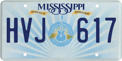 MS license plate HVJ617
