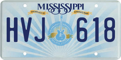 MS license plate HVJ618
