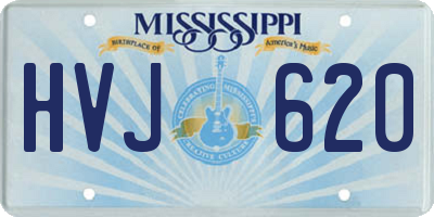 MS license plate HVJ620