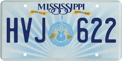 MS license plate HVJ622