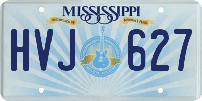 MS license plate HVJ627