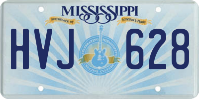 MS license plate HVJ628