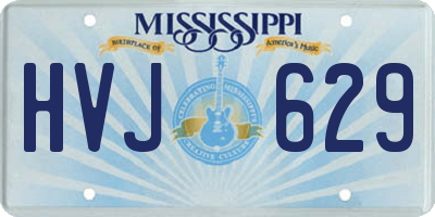 MS license plate HVJ629