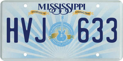 MS license plate HVJ633