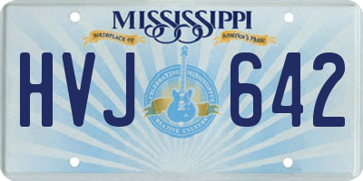 MS license plate HVJ642
