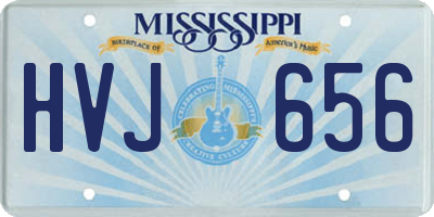 MS license plate HVJ656