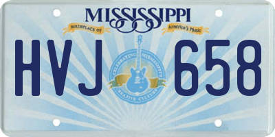 MS license plate HVJ658
