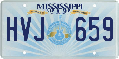 MS license plate HVJ659