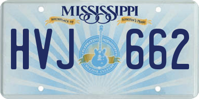 MS license plate HVJ662