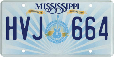 MS license plate HVJ664