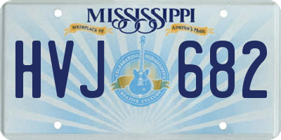 MS license plate HVJ682