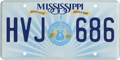 MS license plate HVJ686
