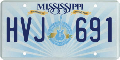 MS license plate HVJ691