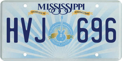 MS license plate HVJ696